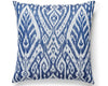 Borneo Ikat Outdoor Pillow 22 X 22 - Indigo SCBORNPILL0004 by Scalamandre Designer Pillow