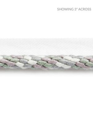 Obi Cord Heather SCC3170004 by Scalamandre Designer Trim PACIFICA 51% COTTON 40% FIBRANNE 9% POLYESTER CHINA MEDIUM DUTY Horizontal: 1.5" and Vertical: 0" 0.5 - Swanky Fabrics -
