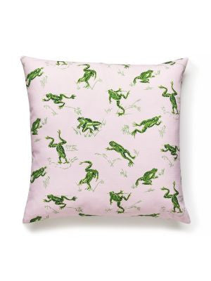 Calabasas Cnty Outdoor Pillow 22 X 22 - Camelia SCCALABPILL0004 by Scalamandre Designer Pillows 100% SOLUTION DYED POLYESTER U.S.A. Horizontal: and Vertical: 0 - Swanky Fabrics -