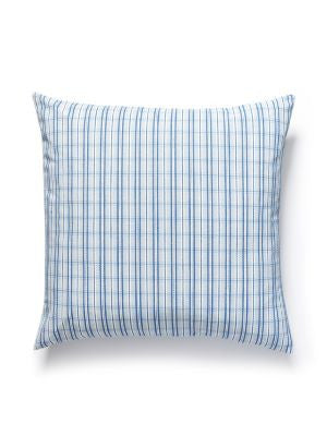 Check Please Outdoor Pillow 22 X 22 - Fountain SCCHECKPILL0004 by Scalamandre Designer Pillows 62% ACRYLIC 38% POLYESTER U.S.A. HEAVY DUTY Horizontal: and Vertical: 0 - Swanky Fabrics -
