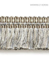 Scalamandre Trim Shimmer Brush Fringe Silver Grey SCFC14950004