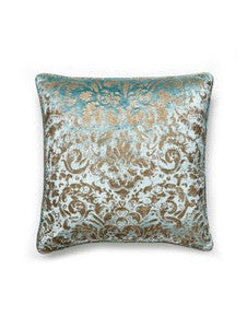 Scalamandre Pillow Palladio Velvet Damask   22 X 22 - Verdigris SCPALLAPILL0004