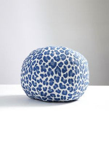 Scalamandre Pillow Backyard Bengal Outdoor   12 Dia - Cobalt SCSBENGPILL0004