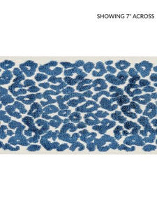 Scalamandre Trim Leopard Velvet Tape Indigo SCT32770004
