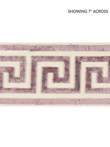 Scalamandre Trim Greek Key Velvet Tape Amethyst SCT32790004