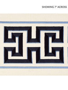 Scalamandre Trim Imperial Embroidered Tape Navy SCT32800004