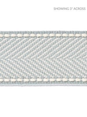 Montauk Herringbone Tape Mineral SCT32850004 by Scalamandre Designer Trim HAMPTONS TRIMMINGS 99% ACRYLIC 1% POLYESTER CHINA LIGHT DUTY Horizontal: and Vertical: 1.88 - Swanky Fabrics -