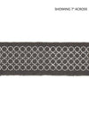 Scalamandre Trim Seville Embroidered Tape Charcoal SCT32890004