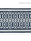 Scalamandre Trim Tulum Diamond Tape Indigo SCT33120004