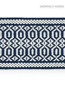 Scalamandre Trim Tulum Diamond Tape Indigo SCT33120004