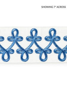 Scalamandre Trim Empress Embroidered Tape Porcelain SCT33210004
