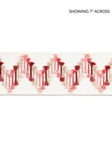 Scalamandre Trim Sayuri Embroidered Tape Azalea SCT33240004