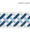 Scalamandre Trim Parquet Velvet Tape Blue Lagoon SCT33260004