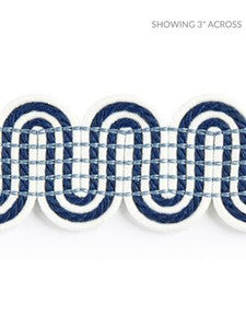 Scalamandre Trim Serpentine Braid Indigo SCV12460004