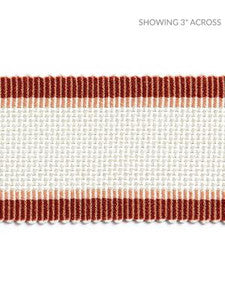 Scalamandre Trim Odeon Shimmer Braid Cardinal SCV12490004