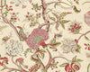 Pondicherry Wallcovering Turkey Red On Lime Fern SCWP885850004 by Scalamandre Designer Wallpaper