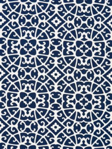 Scalamandre Fabric Anshun Lattice Indigo SC165590005