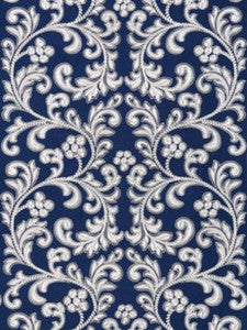 Scalamandre Fabric Chiara Embroidery Indigo SC270290005