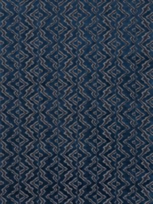 Echo Velvet Midnight Sky SC270850005 by Scalamandre Designer Fabric MERCHANTE 75% COTTON 25% VISCOSE INDIA HEAVY DUTY Horizontal: 4.875" and Vertical: 6.875" 54 - Swanky Fabrics -
