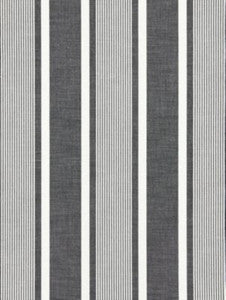 Scalamandre Fabric Wellfleet Stripe Carbon SC271110005