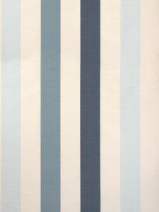 Scalamandre Fabric La Valliere Rayure Blue & Cream SC30100M0005