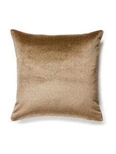 Scalamandre Pillow Bay Velvet Outdoor   22 X 22 - Taupe SCBAYPILL0005