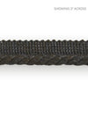 Scalamandre Trim Anders Linen Cord Carbon SCC3080005