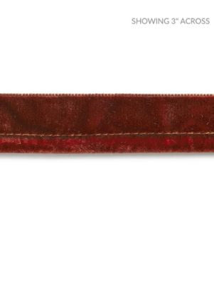Velvet Rope Cord Henna SCC3160005 by Scalamandre Designer Trim PACIFICA 12% COTTON 6% POLYESTER, 68% POLYAMIDE 14% VISCOSE GERMANY MEDIUM DUTY Horizontal: 0" and Vertical: 0" 0.25 - Swanky Fabrics -
