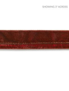 Scalamandre Trim Velvet Rope Cord Henna SCC3160005