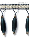 Scalamandre Trim Vionnet Beaded Fringe Petrol SCFX15010005