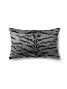 Scalamandre Pillow Tigre   14 X 22 - Silver & Black SCLTIGRPILL0005