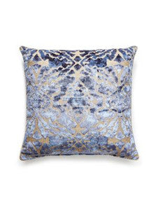 Scalamandre Pillow Palazzo Velvet   22 X 22 - Indigo SCPALAZPILL0005