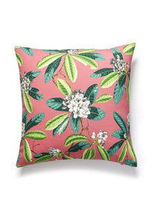 Scalamandre Pillow Rhododendron Outdoor   22 X 22 - Flamingo SCRHODMPILL0005