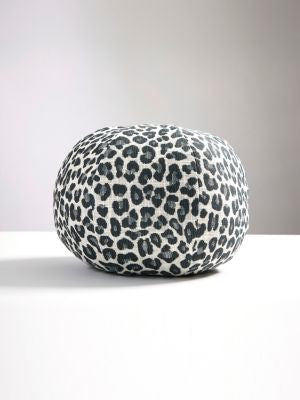Backyard Bengal Outdoor Pillow 12 Dia - Slate SCSBENGPILL0005 by Scalamandre Designer Pillows 100% UV POLYESTER U.S.A. HEAVY DUTY Horizontal: and Vertical: 0 - Swanky Fabrics -