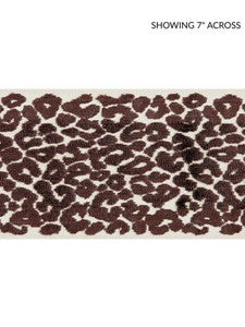 Scalamandre Trim Leopard Velvet Tape Espresso SCT32770005