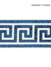 Scalamandre Trim Greek Key Velvet Tape Indigo SCT32790005