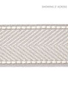 Scalamandre Trim Montauk Herringbone Tape Silver Grey SCT32850005