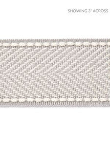 Scalamandre Trim Montauk Herringbone Tape Silver Grey SCT32850005