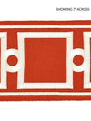 Scalamandre Trim Square Link Embroidered Tape Carnelian SCT32870005