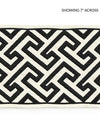 Scalamandre Trim Labyrinth Embroidered Tape Noir SCT33190005