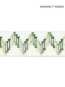 Scalamandre Trim Sayuri Embroidered Tape Forest SCT33240005