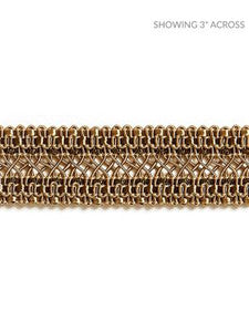 Scalamandre Trim Selena Gimp Braid Burnished Gold SCV12400005