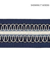 Scalamandre Trim Colette Braided Tape Navy SCV12420005