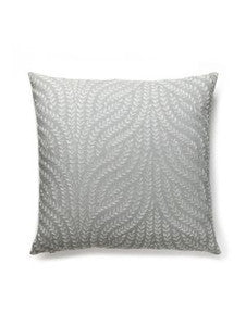 Scalamandre Pillow Willow Vine Embroidery   22 X 22 - French Grey SCWILLPILL0005