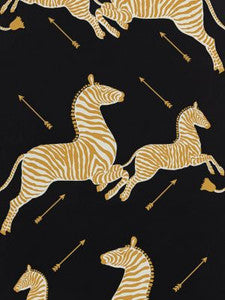 Scalamandre Wallpaper Zebras |   Black SCWP81388M0005