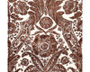 Luciana Damask Print Espresso SCWP883540005 by Scalamandre Designer Wallpaper