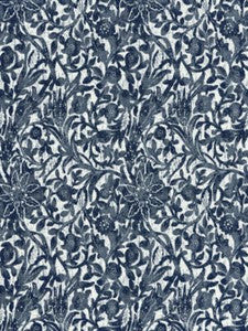 Scalamandre Fabric Bali Floral Ultramarine SC271950006