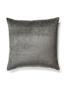 Scalamandre Pillow Bay Velvet Outdoor   22 X 22 - Charcoal SCBAYPILL0006