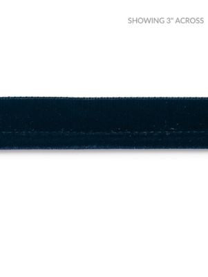 Velvet Rope Cord Deep Sea SCC3160006 by Scalamandre Designer Trim PACIFICA 12% COTTON 6% POLYESTER, 68% POLYAMIDE 14% VISCOSE GERMANY MEDIUM DUTY Horizontal: 0" and Vertical: 0" 0.25 - Swanky Fabrics -