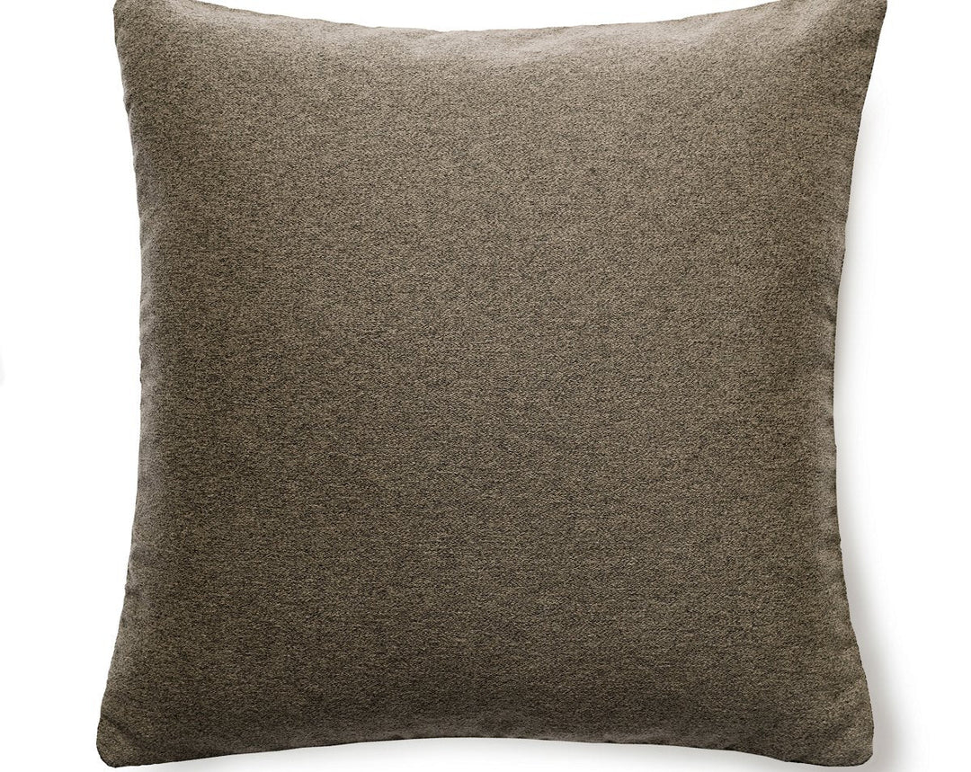 Dapper Flannel Pillow 22 X 22 - Chestnut SCDAPPPILL0006 by Scalamandre Designer Pillow